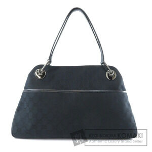 Gucci Eclipse shoulder bag monogram canvas leather Black